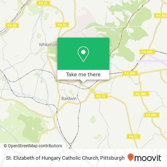 St. Elizabeth of Hungary Catholic Church map