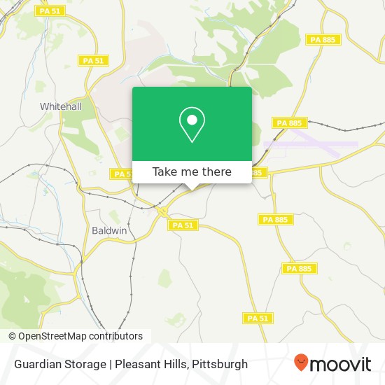 Guardian Storage | Pleasant Hills map