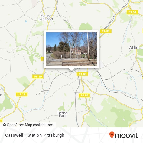 Mapa de Casswell T Station