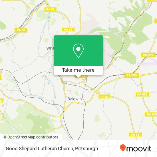 Mapa de Good Shepard Lutheran Church