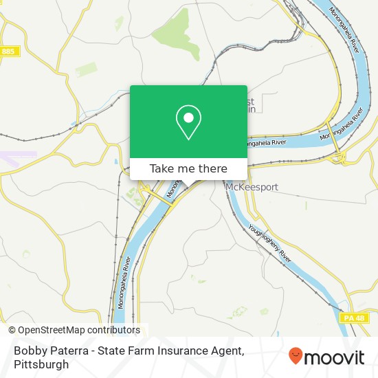 Bobby Paterra - State Farm Insurance Agent map