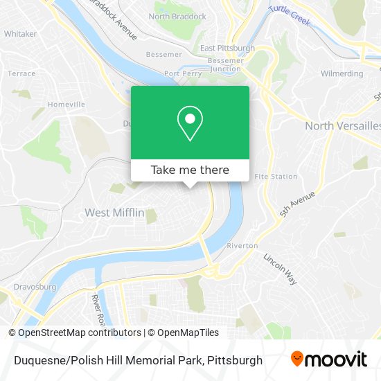 Duquesne / Polish Hill Memorial Park map