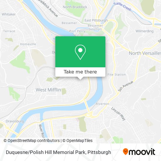 Mapa de Duquesne / Polish Hill Memorial Park