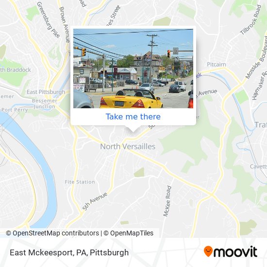 Mapa de East Mckeesport, PA