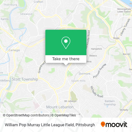 Mapa de William Pop Murray Little League Field