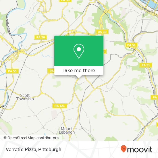 Mapa de Varrati's Pizza