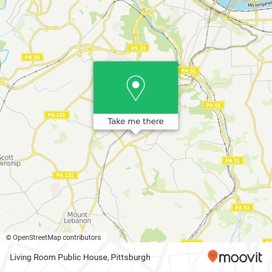 Mapa de Living Room Public House