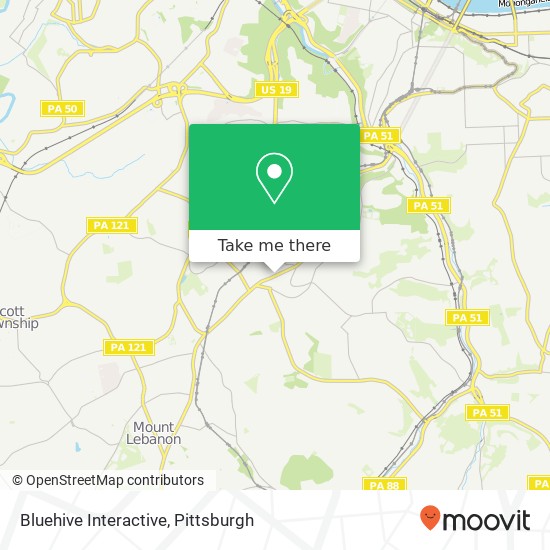 Bluehive Interactive map