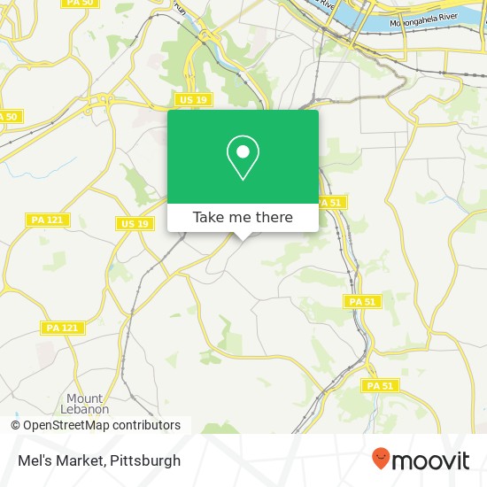 Mapa de Mel's Market