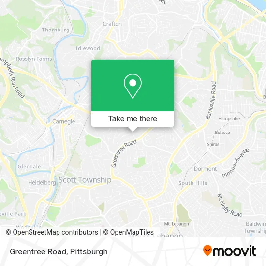 Greentree Road map
