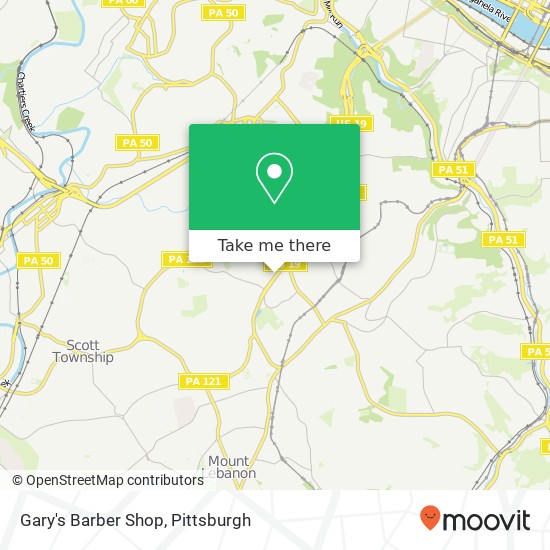 Gary's Barber Shop map