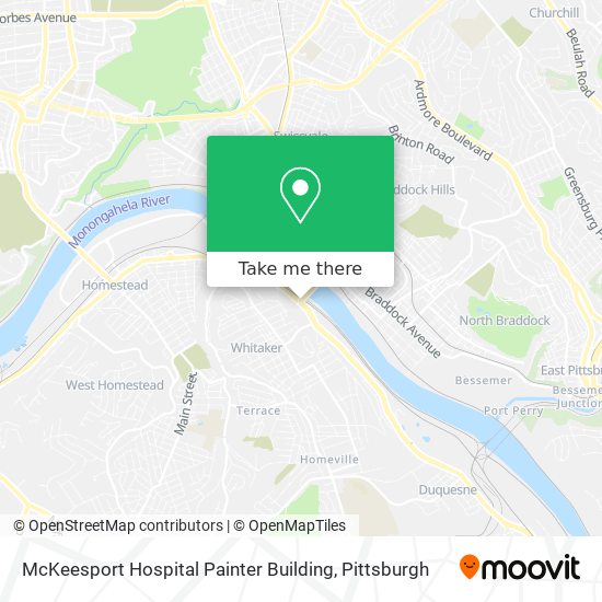 Mapa de McKeesport Hospital Painter Building