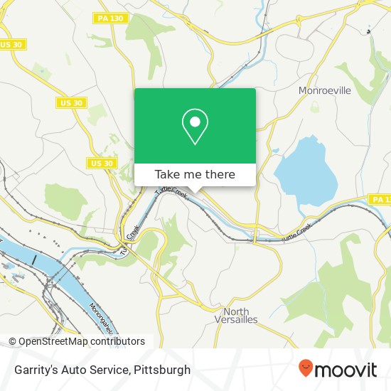 Garrity's Auto Service map