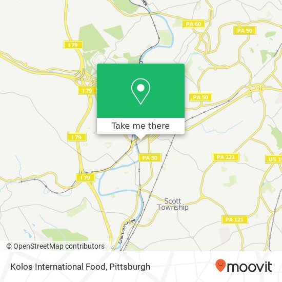 Kolos International Food map