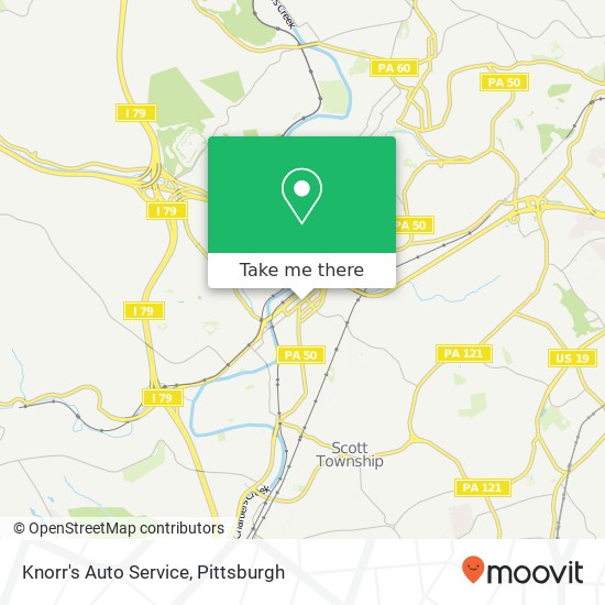 Mapa de Knorr's Auto Service