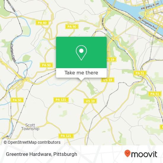 Mapa de Greentree Hardware