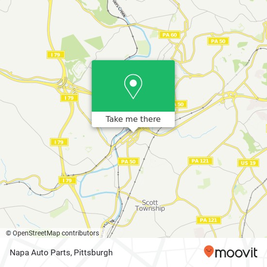 Mapa de Napa Auto Parts