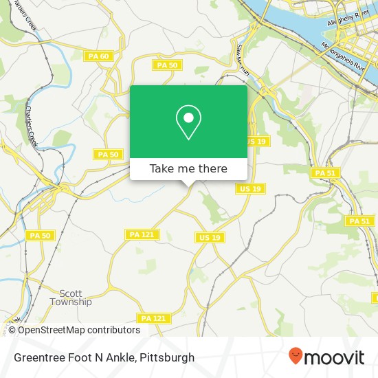 Mapa de Greentree Foot N Ankle