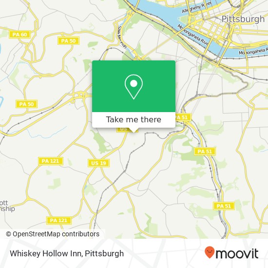 Whiskey Hollow Inn map