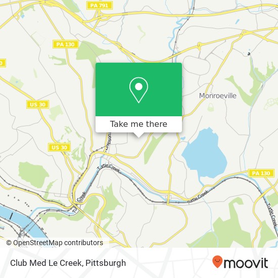 Mapa de Club Med Le Creek