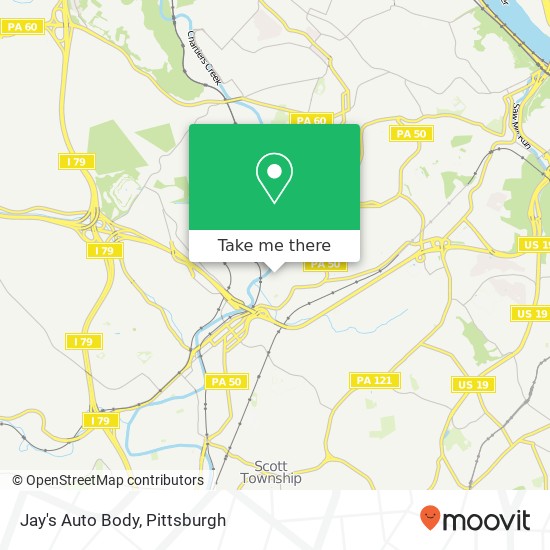 Jay's Auto Body map