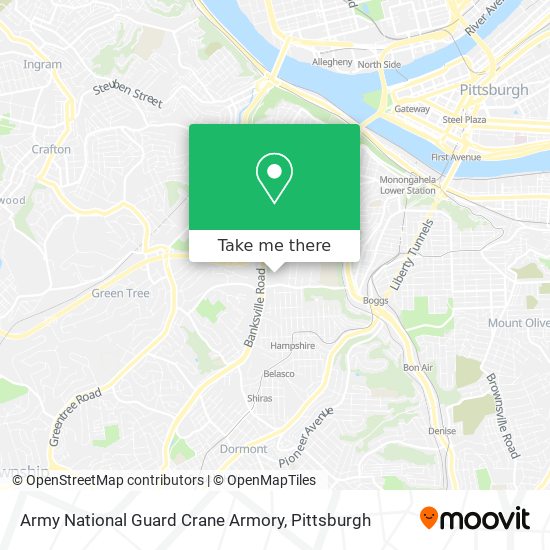 Army National Guard Crane Armory map