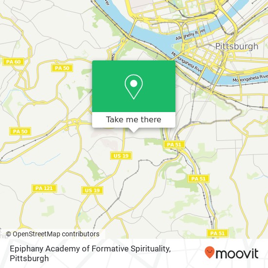 Epiphany Academy of Formative Spirituality map