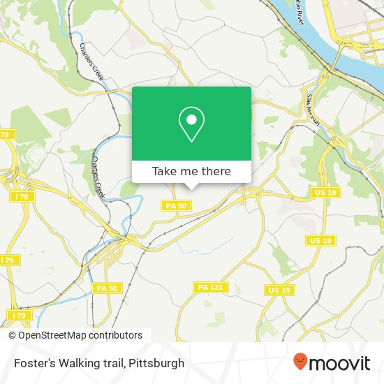 Mapa de Foster's Walking trail