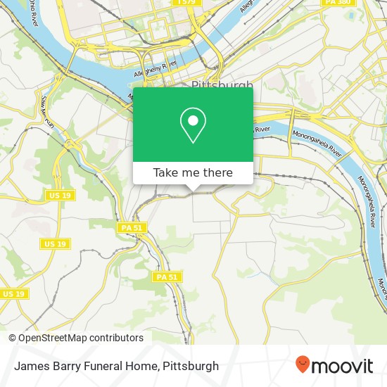 James Barry Funeral Home map
