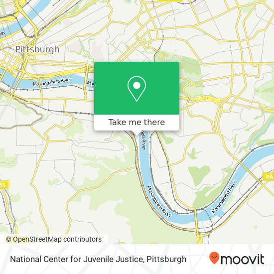 National Center for Juvenile Justice map