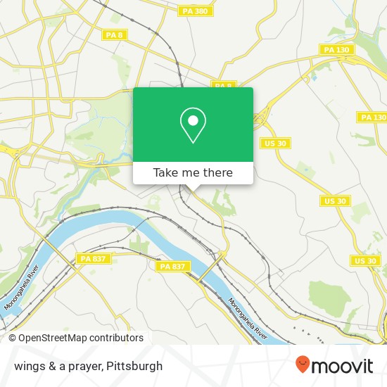 wings & a prayer map