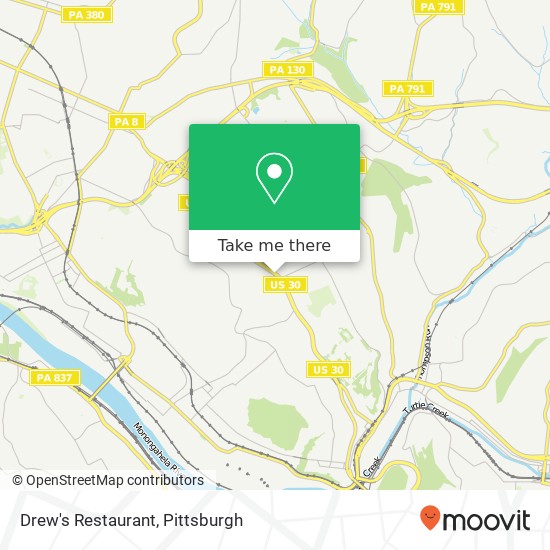 Drew's Restaurant map