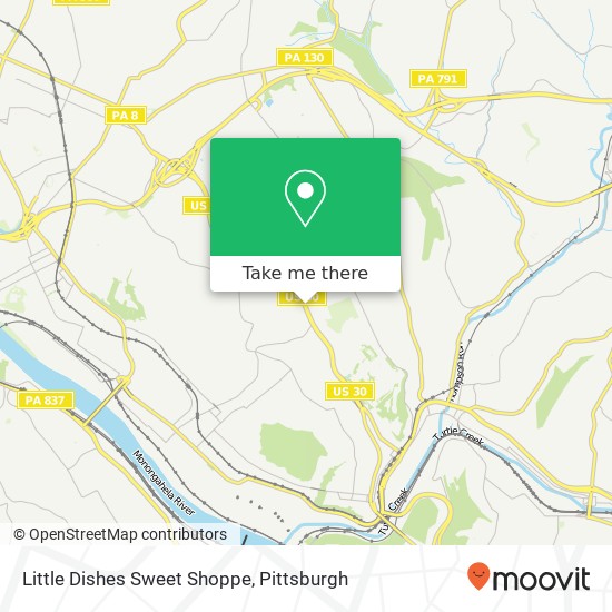 Little Dishes Sweet Shoppe map