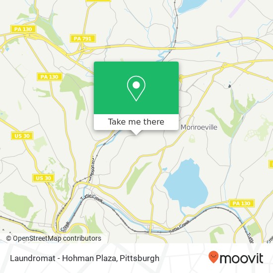 Laundromat - Hohman Plaza map