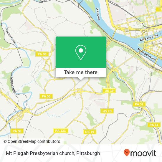 Mt Pisgah Presbyterian church map