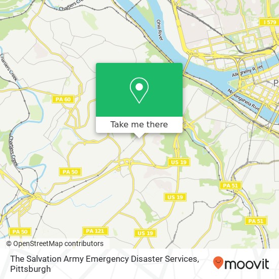 Mapa de The Salvation Army Emergency Disaster Services