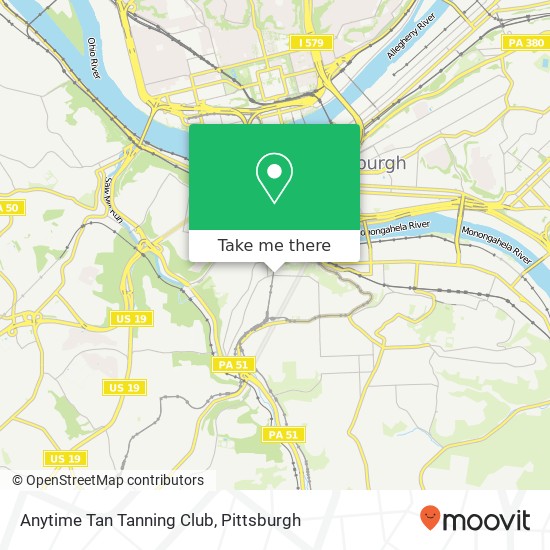 Anytime Tan Tanning Club map