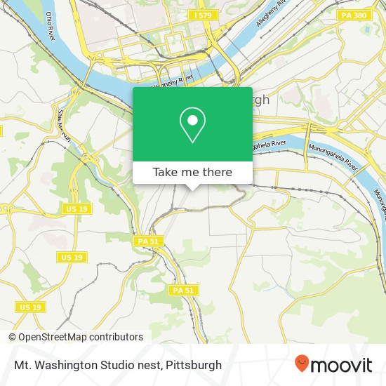 Mt. Washington Studio nest map