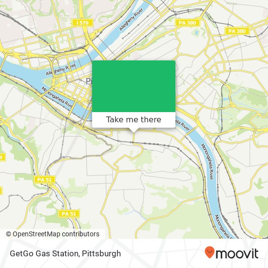 GetGo Gas Station map