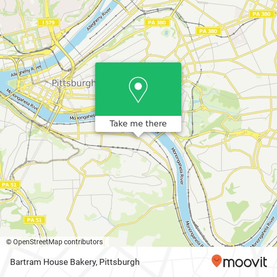 Mapa de Bartram House Bakery