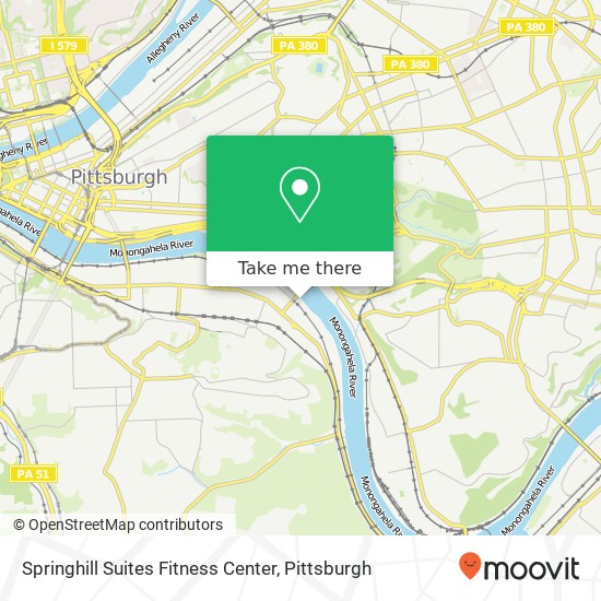 Springhill Suites Fitness Center map
