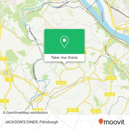 Mapa de JACKSON'S DINER