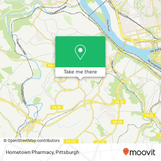 Mapa de Hometown Pharmacy