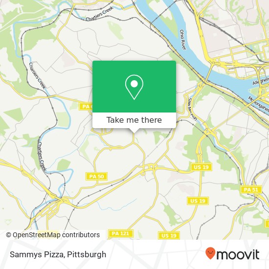 Sammys Pizza map