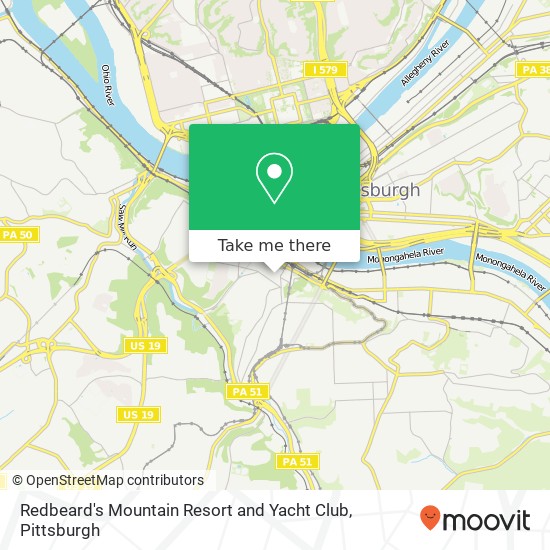 Redbeard's Mountain Resort and Yacht Club map