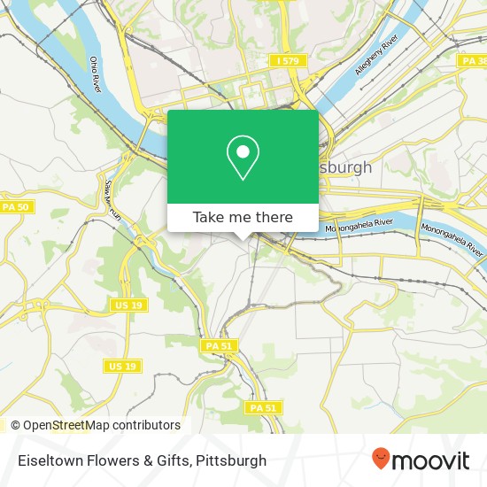 Eiseltown Flowers & Gifts map