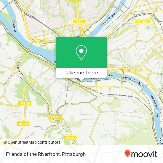 Mapa de Friends of the Riverfront