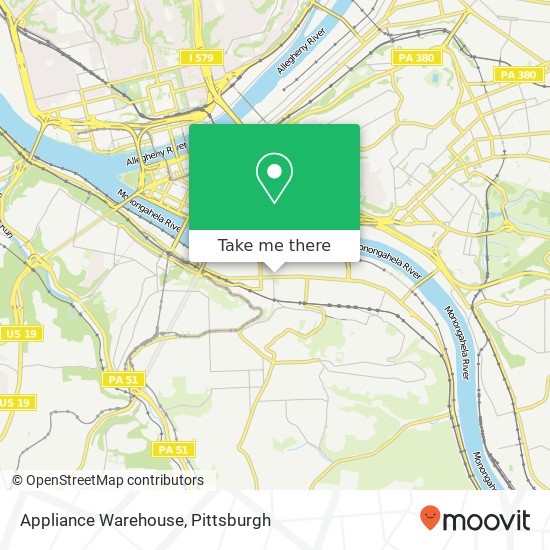 Appliance Warehouse map