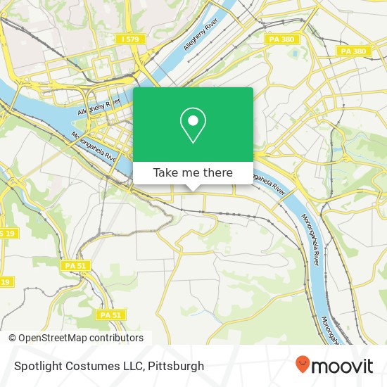 Spotlight Costumes LLC map