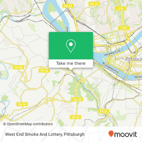 Mapa de West End Smoke And Lottery